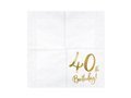 40 years white ages napkin