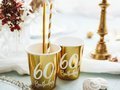 60th Birthday 60h Birthday cups! gold - 220 ml - 6 pcs.