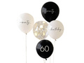 60th Birthday balloons - 30 cm - 5 pcs