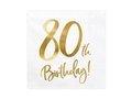 80th Luncheon Napkins - 33 cm - 20 pcs