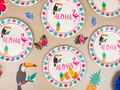 Aloha Party double-sided decoration - 12 pcs.