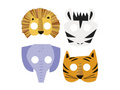 Animal Jungle Paper Masks - 8 pcs