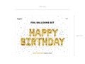 Balloon banner kit Happy Birthday