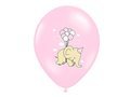 Balloons 12" "Elephant and dots" – mix, pink 60 pcs