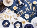 Banner Happy New Year gold - 10 x 90 cm - 1 pc