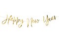 Banner Happy New Year gold - 18 x 66 cm - 1 pc