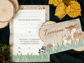 Birthday invitations Forest Animals - 6 pcs.