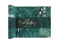 Birthday jungle table runner - 28 x 300 cm - 1 pc