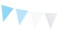 Blue 1st birthday flag banner - 1,3 m - 1 pc