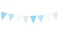 Blue 1st birthday flag banner - 1,3 m - 1 pc