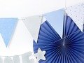 Blue 1st birthday flag banner - 1,3 m - 1 pc