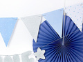 Blue flag banner for 1st birthday - 1.3 m