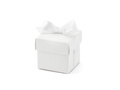 Boxes for guests with a bow white - 10 pcs.