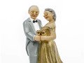 Cake Topper Gold Anniversary, 12cm, 1 pc