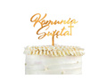 Cake topper Komunia Święta, gold - 1 pc