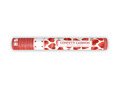 Confetti cannon with hearts, red, 40cm, 1 pc