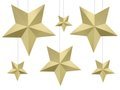 Decoration Stars, gold, 1 pack