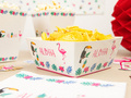 Decorative boxes for chips, crisps Aloha Party - 4 pcs