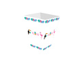 Decorative boxes for popcorn Aloha Party - 6 pcs