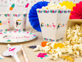 Decorative boxes for popcorn Aloha Party - 6 pcs