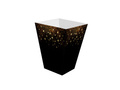 Decorative boxes for popcorn Happy New Year Golden Stars - 6 pcs