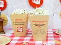 Decorative boxes for popcorn PRL - 6 pcs