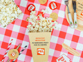 Decorative boxes for popcorn PRL - 6 pcs