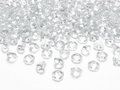 Diamond confetti, 12 mm, colourless, 100 pcs, 1 packet