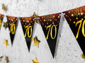 Flag Banner Sparkling 70th - 5 m