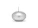 Floating candle disc, metallic, silver, 4 cm