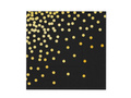 Gold foil dots beverage napkins - 33 cm - 10 pcs