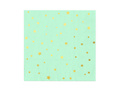 Gold foil stars beverage napkins - 33 cm - 10 pcs