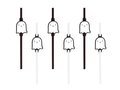 Halloween Ghost straws - 6 pcs