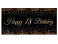 Happy 18 Birthday poster - 70 x 33 cm