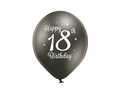 Happy 18th birthday pastel balloons - 12" - 6 pcs