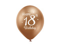 Happy 18th birthday pastel balloons - 12" - 6 pcs