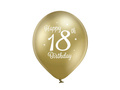 Happy 18th birthday pastel balloons - 12" - 6 pcs