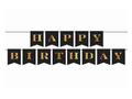 Happy Birthday flag banner - 250 cm - 1 pc