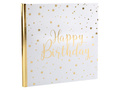 Happy Birthday guest book 24 x 24 cm