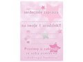 Invitation card Stars - 6 pcs