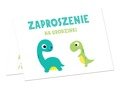 Invitation card & envelope Happy Dinosaurs - 6 pcs