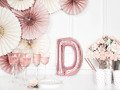 Letter "D" Rose Gold Foil Balloon - 35 cm - 1 pc