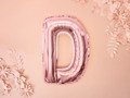 Letter "D" Rose Gold Foil Balloon - 35 cm - 1 pc