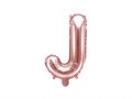 Letter "J" Rose Gold Foil Balloon - 35 cm - 1 pc