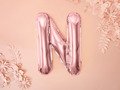 Letter "N" Rose Gold Foil Balloon - 35 cm - 1 pc