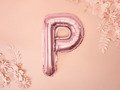 Letter "P" Rose Gold Foil Balloon - 35 cm - 1 pc