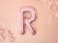 Letter "R" Rose Gold Foil Balloon - 35 cm - 1 pc