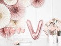 Letter "V" Rose Gold Foil Balloon - 35 cm - 1 pc