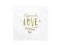 Lunch napkins All you need is love - 33 cm - 20 pcs