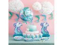 Mermaid Happy Birthday Round Foil Balloon - 46 cm - 1 pc